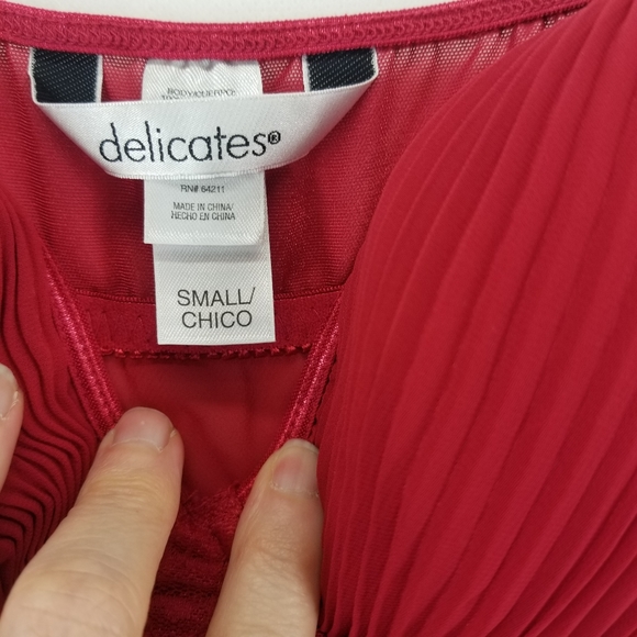 DELICATES Sexy Red Sheer Padded Babydoll Nightie - Picture 4 of 12